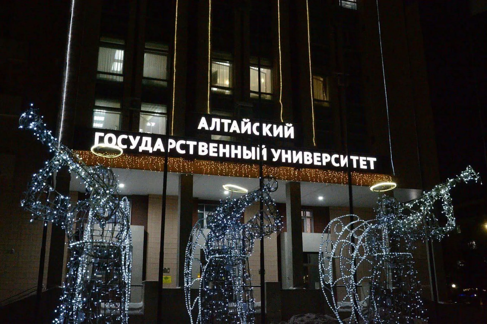 Вузы Алтайского края украсили к Новому году Вузы Алтайского края украсили к Новому году