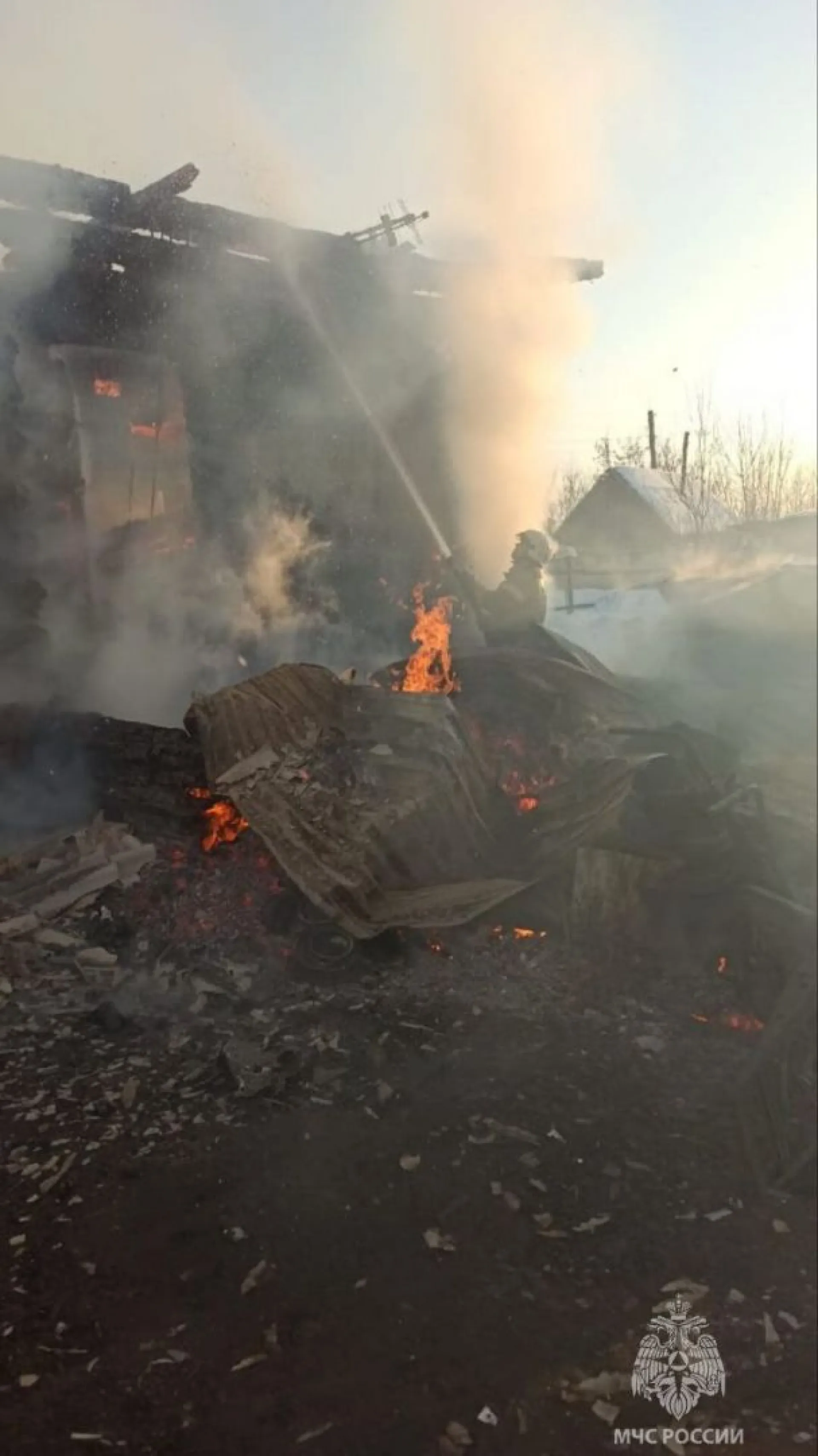 При пожаре в Первомайском районе погиб мужчина При пожаре в Первомайском районе погиб мужчина