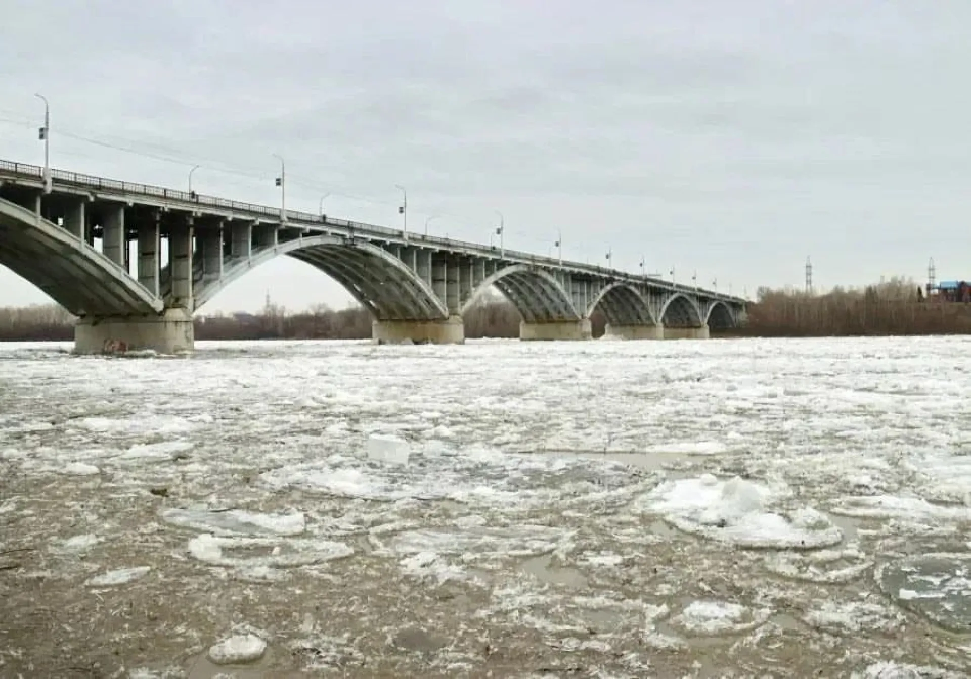 В Бийске начался ледоход В Бийске начался ледоход