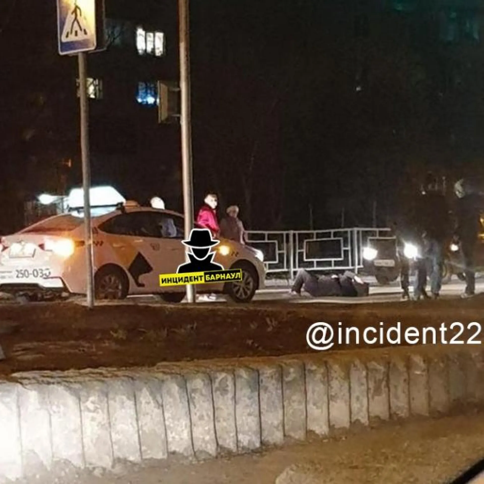 Девушку сбили на пешеходном переходе в Барнауле 
