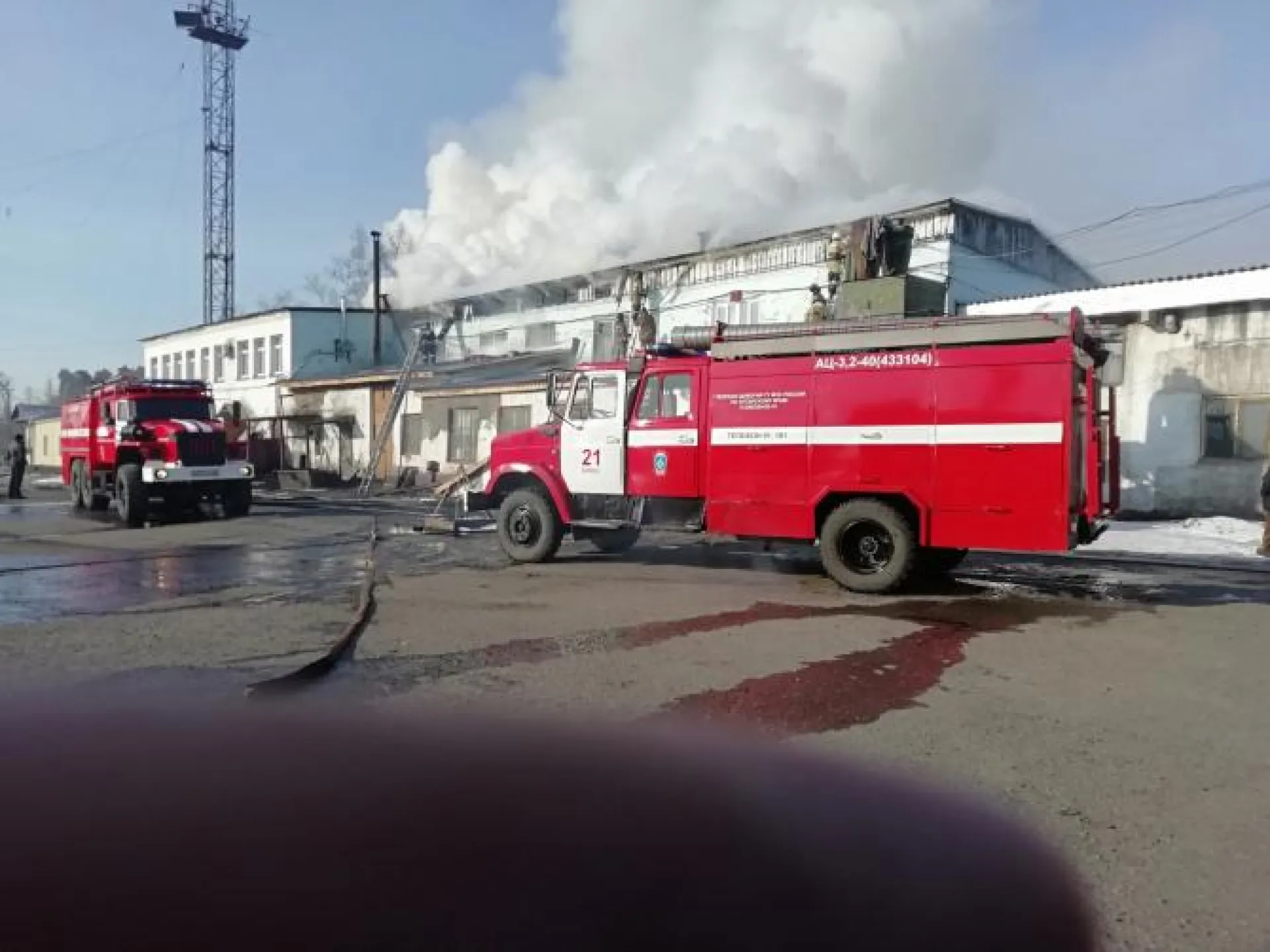 Пожар произошёл в здании речного порта в Бийске Пожар произошёл в здании речного порта в Бийске