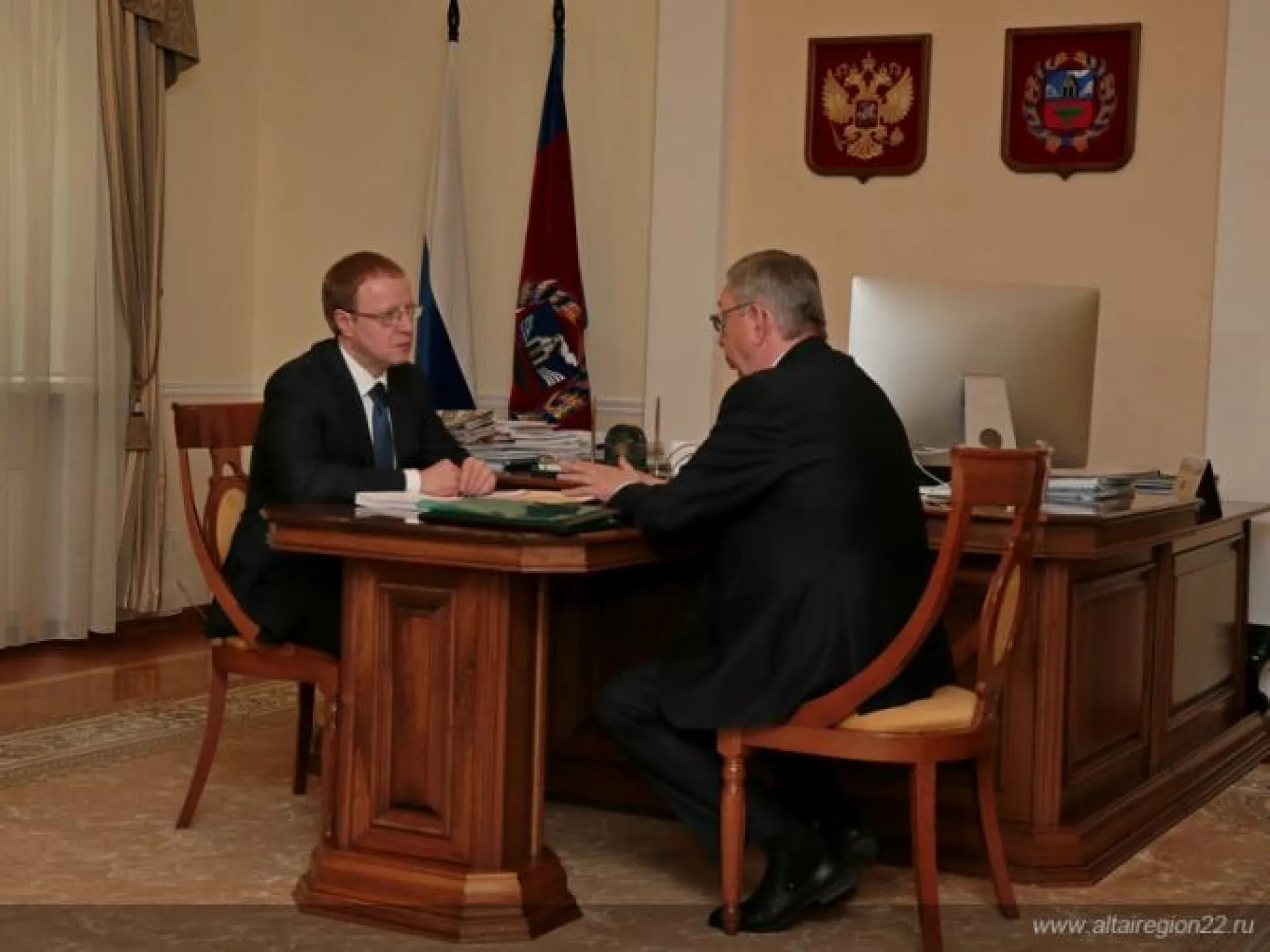 Виктор Томенко обсудил поддержку бизнеса с уполномоченным по защите прав предпринимателей в Алтайском крае