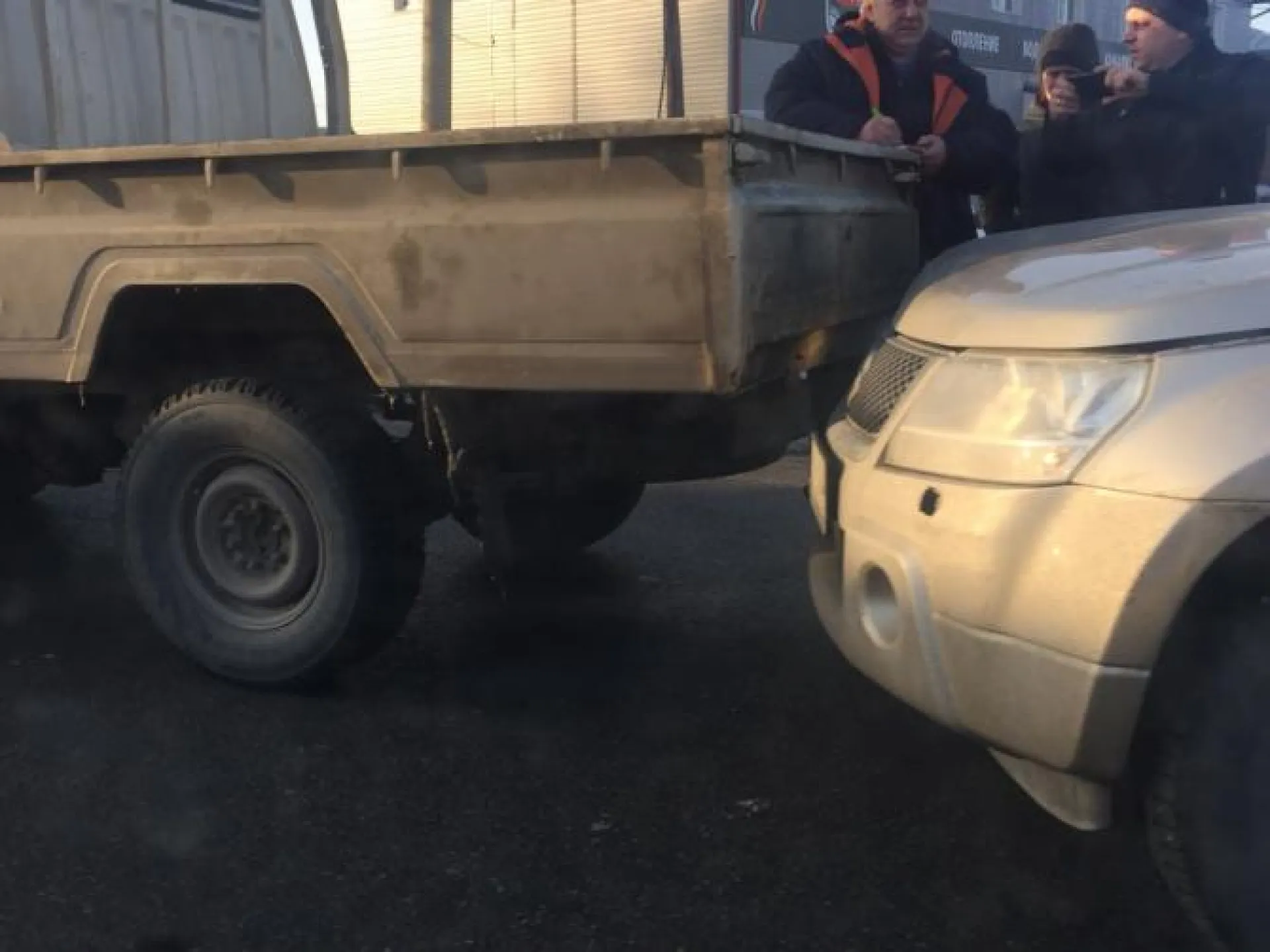 Большая пробка собралась в результате аварии в Барнауле 