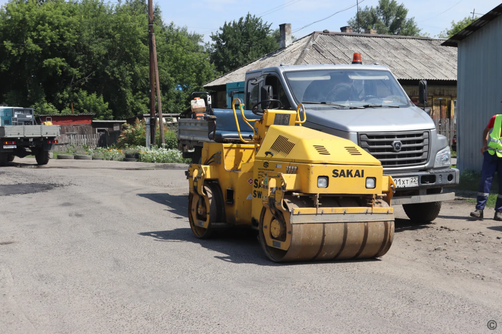 Ещё одну дорогу заасфальтировали в Барнауле Ещё одну дорогу заасфальтировали в Барнауле