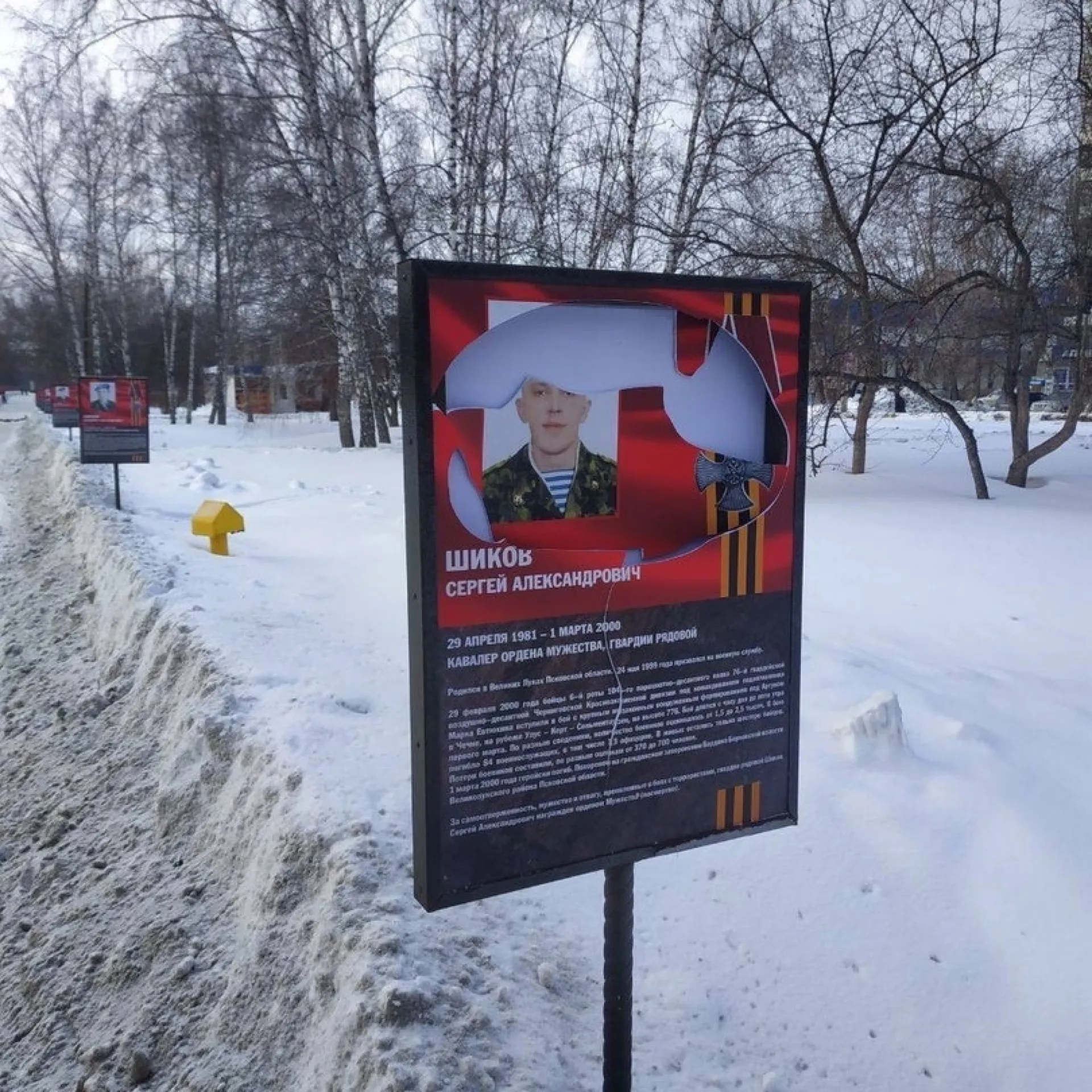 Подозреваемых в разрушении баннеров на Аллее памяти задержали в Барнауле