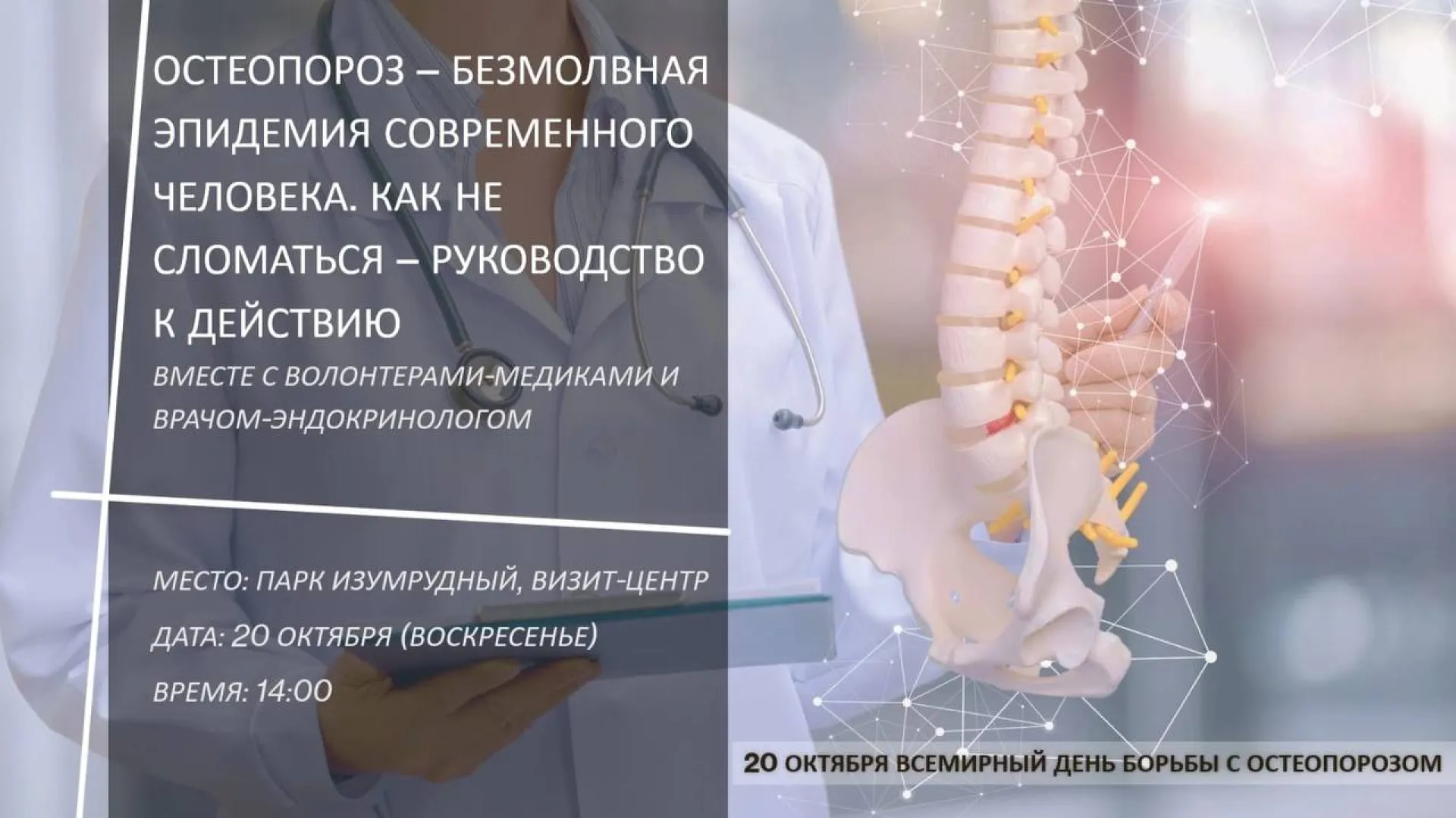 Полезная лекция и зарядка: кандидат медицинских наук проведёт встречу в парке «Изумрудный» Полезная лекция и зарядка: кандидат медицинских наук проведёт встречу в парке «Изумрудный»