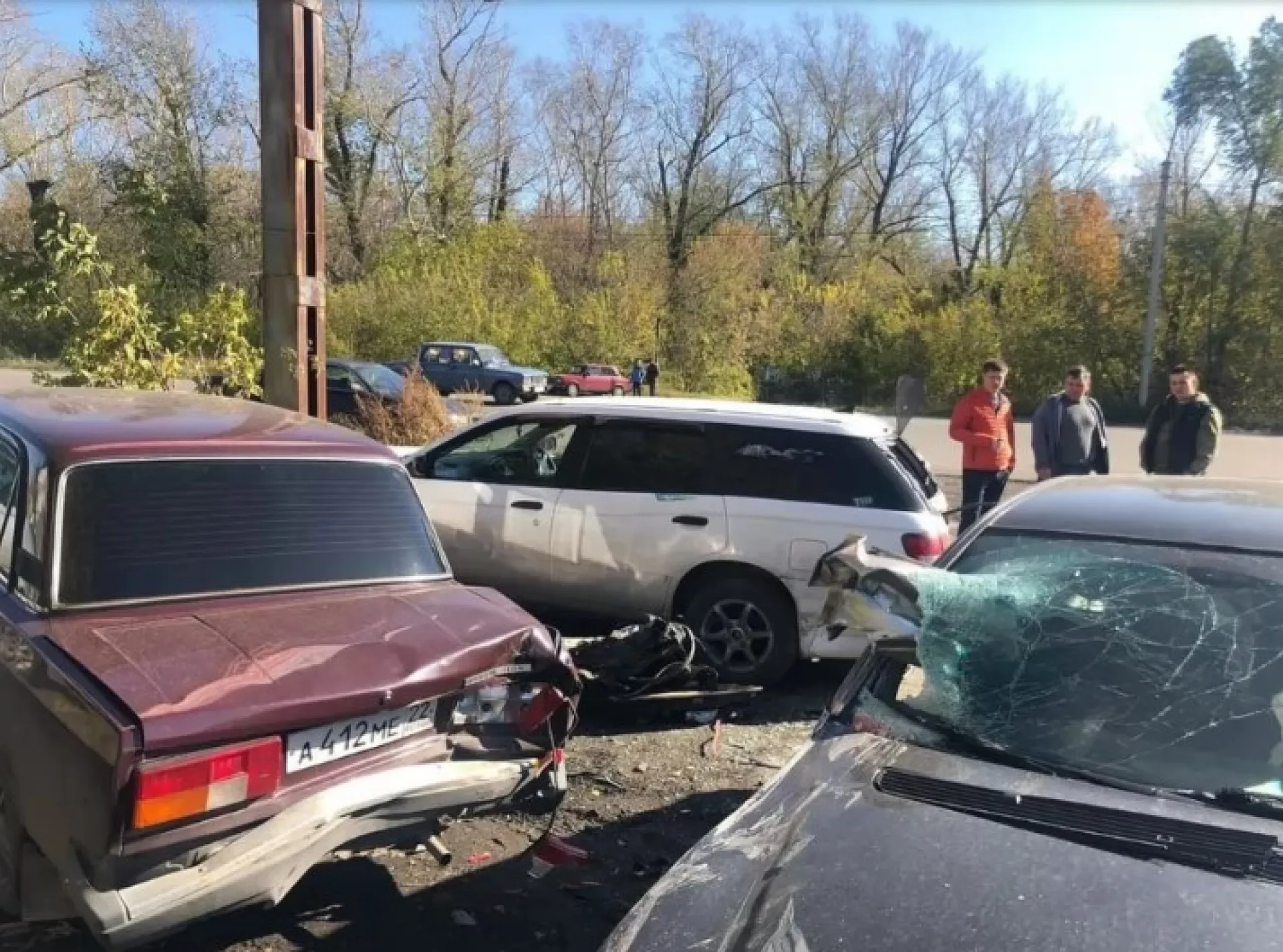 Четыре автомобиля разбились в ДТП в Бийске Четыре автомобиля разбились в ДТП в Бийске