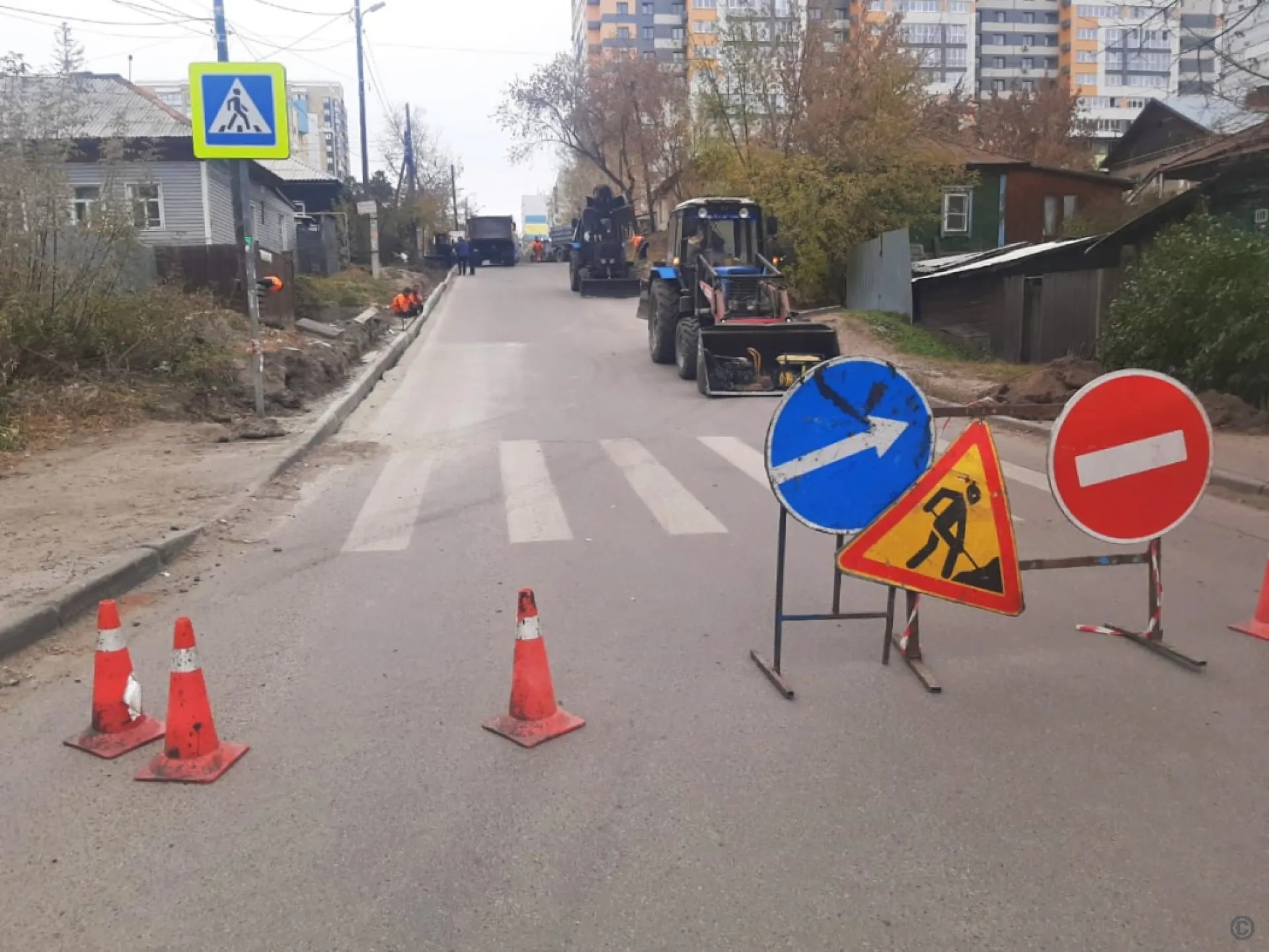 Ограничили движение на одной из улиц в Барнауле Ограничили движение на одной из улиц в Барнауле