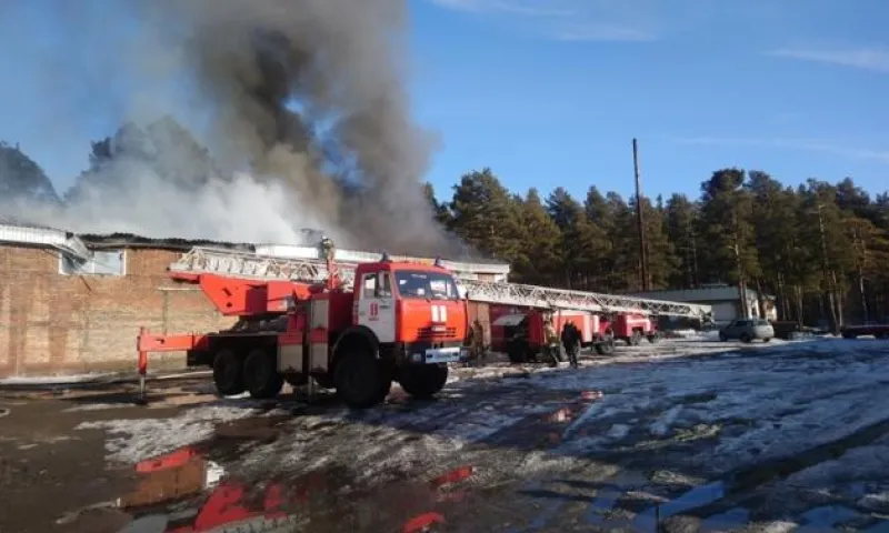 Очевидцы: гаражи почты горели в Бийске