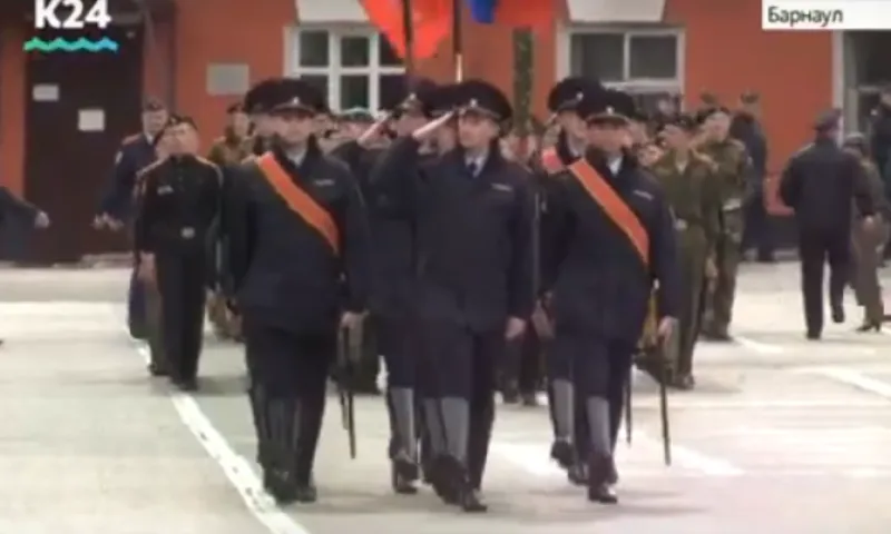 Первая массовая репетиция парада Победы прошла в Барнауле