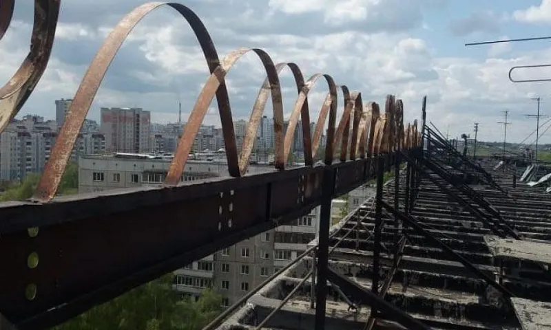 Буквы «Барнаул» убрали с крыши дома на улице Панфиловцев