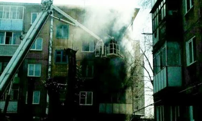Пожар в жилом доме произошёл в Барнауле